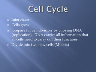 Cell Cycle