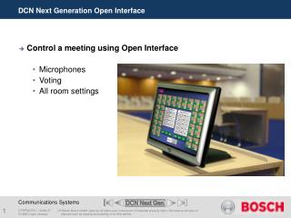 DCN Next Generation Open Interface