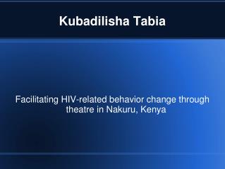 Kubadilisha Tabia