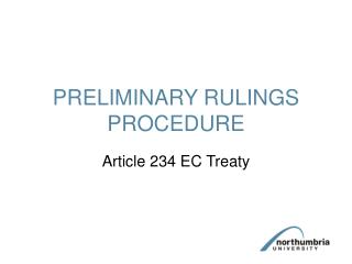 PRELIMINARY RULINGS PROCEDURE
