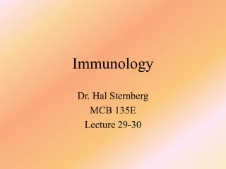 Immunology