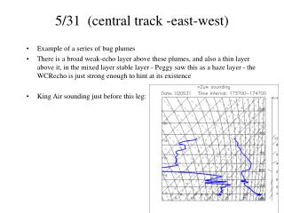 5/31 (central track -east-west)