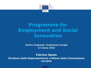 Programme for Employment and Social Innovation