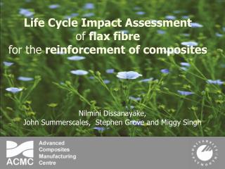 Life Cycle Impact Assessment of flax fibre for the reinforcement of composites