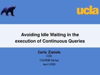 Avoiding Idle Waiting in the execution of Continuous Queries