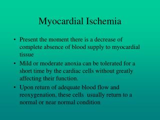 Myocardial Ischemia