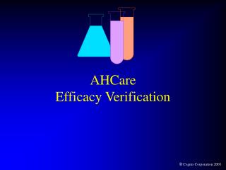 AHCare Efficacy Verification