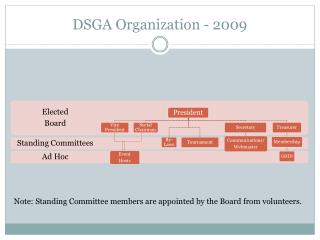 DSGA Organization - 2009
