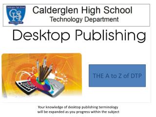 Your knowledge of desktop publishing terminology