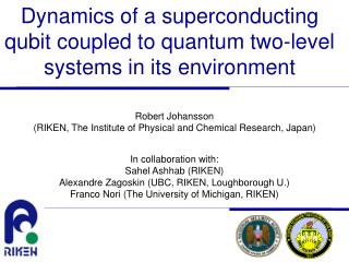 Dynamics of a superconducting qubit coupled to quantum two-level systems in its environment