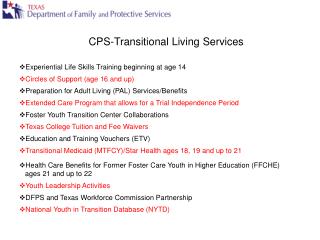 CPS-Transitional Living Services