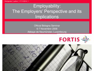 Employability: The Employers’ Perspective and its Implications