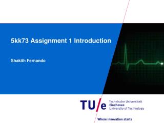 5kk73 Assignment 1 Introduction