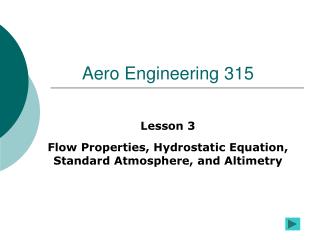 Aero Engineering 315