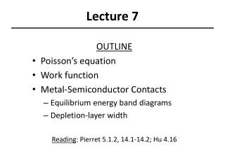 Lecture 7