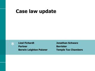 Case law update