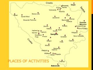 Places of activities