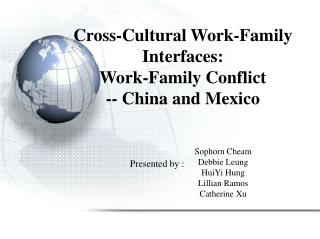 Cross-Cultural Work-Family Interfaces: Work-Family Conflict -- China and Mexico