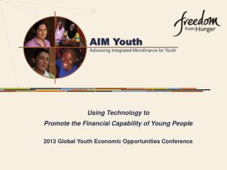 Using Technology to Promote the Financial Capability of Young People