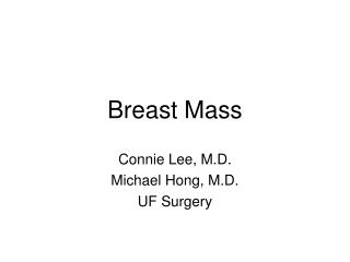 Breast Mass