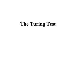 The Turing Test