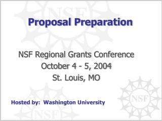 Proposal Preparation