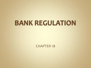 BANK REGULATION