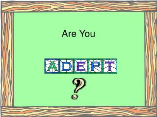 Are You