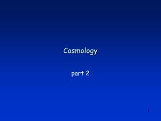 Cosmology