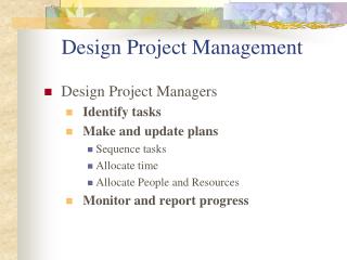Design Project Management