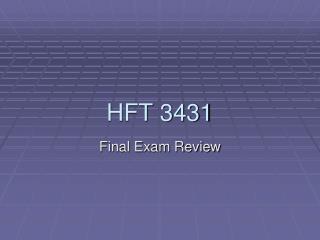 HFT 3431