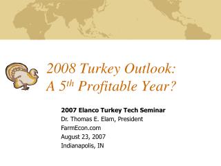 2008 Turkey Outlook: A 5 th Profitable Year?