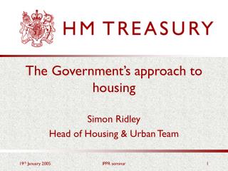 The Government’s approach to housing