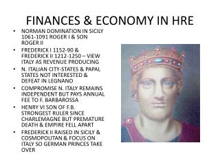 FINANCES &amp; ECONOMY IN HRE