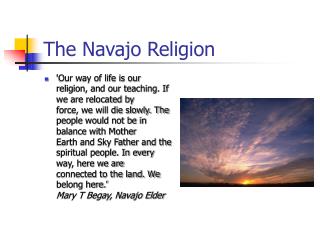 The Navajo Religion