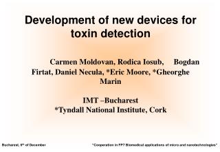 Development of a toxi n screening multi-parameter on-line bio chip system.