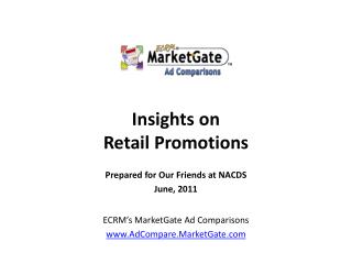 Insights on Retail Promotions