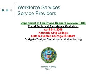 Workforce Services Service Providers