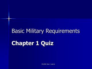 Basic Military Requirements