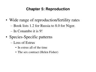 Chapter 5: Reproduction