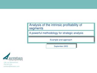 Analysis of the intrinsic profitability of segments