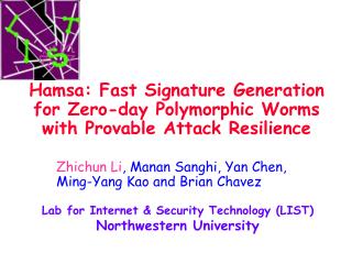 Hamsa: Fast Signature Generation for Zero-day Polymorphic Worms with Provable Attack Resilience