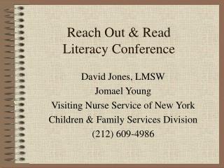 Reach Out &amp; Read Literacy Conference