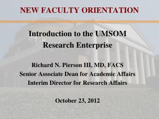 NEW FACULTY ORIENTATION