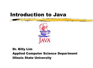 Introduction to Java