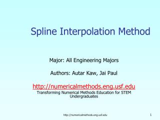 Spline Interpolation Method