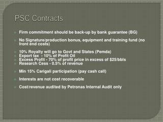 PSC Contracts