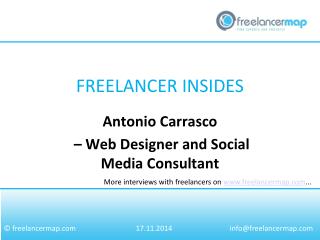 Antonio Carrasco – Web Designer and Social Media Consultant