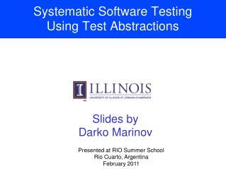 Systematic Software Testing Using Test Abstractions