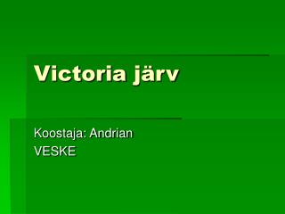 Victoria järv